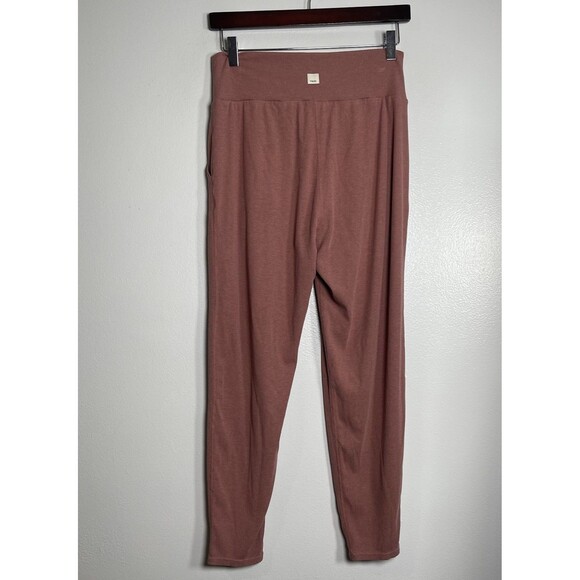 VUORI Lux At Ease Harem Pant Size XS Heathered Brown Tapered Casual Lounge Basic - Picture 10 of 13